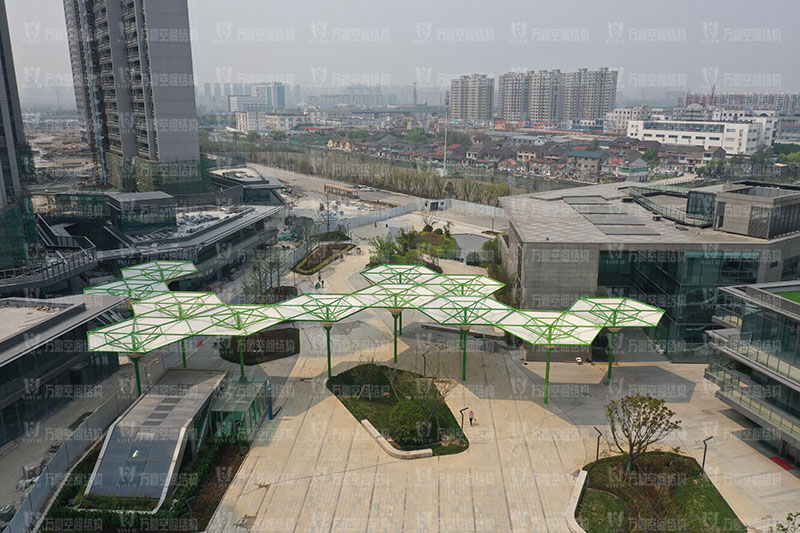 五鄉地鐵站傘狀PTFE膜結構工程