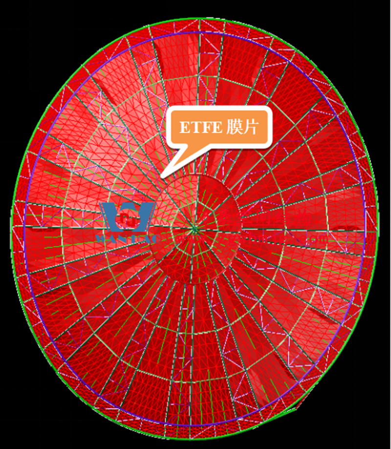 明宇廣場(chǎng)6號(hào)地塊商業(yè)（萬(wàn)達(dá)廣場(chǎng)）改造項(xiàng)目鋼膜結(jié)構(gòu)ETFE蓋頂天幕工程進(jìn)入鋼結(jié)構(gòu)吊裝階段