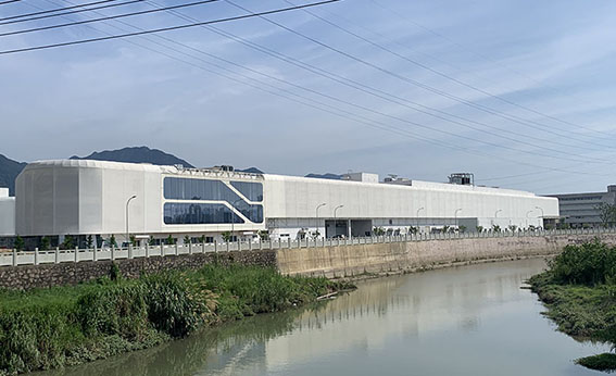 寧波益富樂公司新廠房外立面PTFE網格膜結構工程